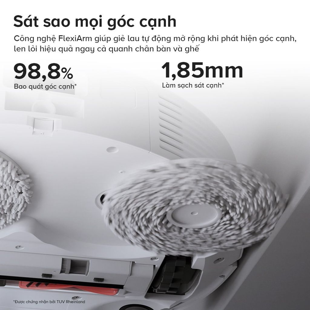 Robot hút bụi lau nhà Roborock QRevo C Pro màu trắng