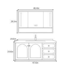 Tủ lavabo Yoshimoto BCKU1615