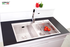 Chậu rửa chén Nobinox LIKEN NL785 2 hộc