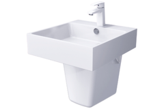 Chậu lavabo Caesar LF5261+PF2463 treo tường chân ngắn