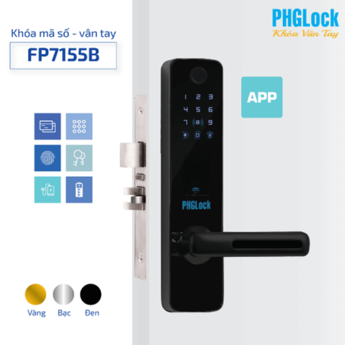 Khóa vân tay PHGlock FP7155B - L App