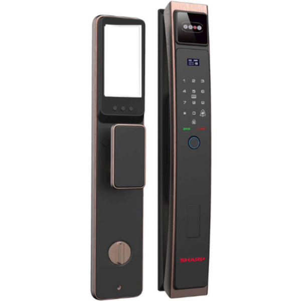 Khóa vân tay thông minh Sharp H3-FV Brown Gold