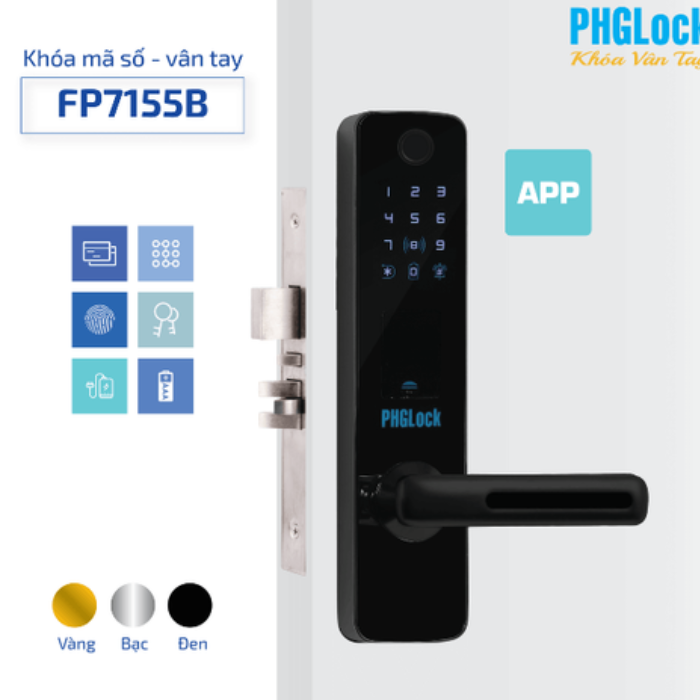 Khóa vân tay PHGlock FP7155B - R App