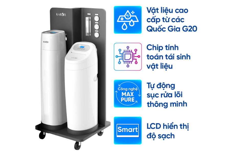 Máy lọc tổng trung tâm Karofi WHF-E666 Plus