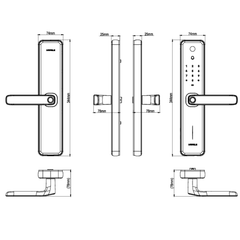 Khóa điện tử Hafele Zenith-ML2501W 499.21.225