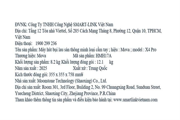 Máy hút bụi lau nhà Mova X4 Pro