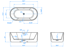 Bồn tắm Maadela MB 9920-67