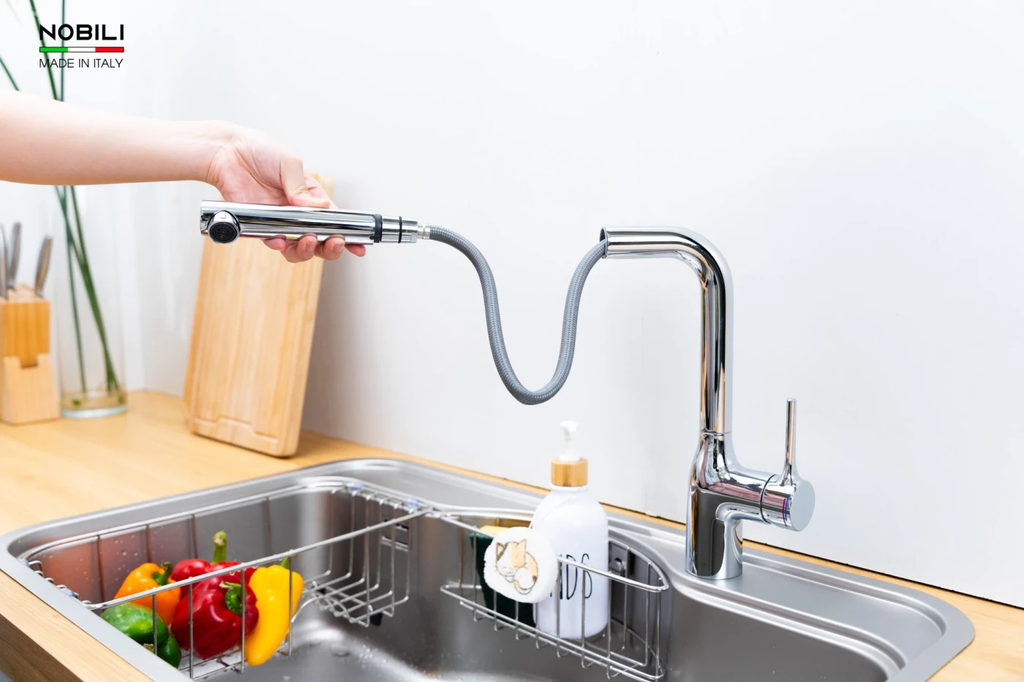 Vòi rửa chén Nobili MANIA NB215T nóng lạnh