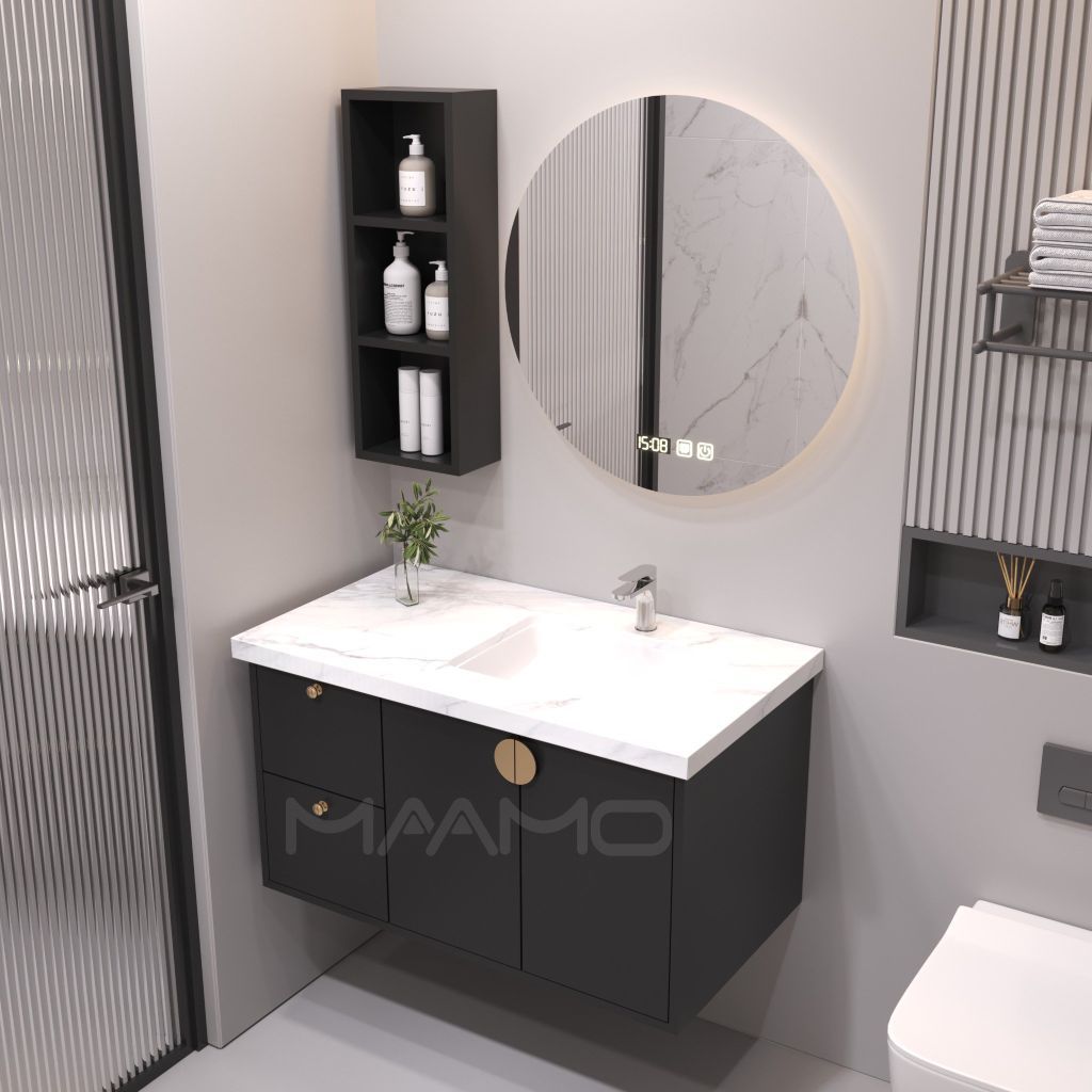 Tủ Lavabo Maamo MF11-90 Kính thông minh