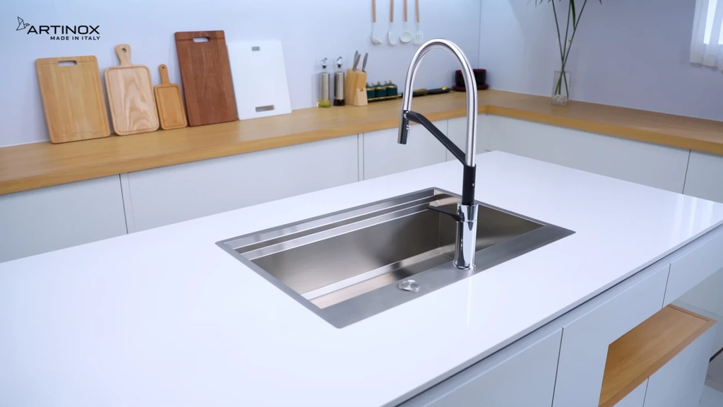 Chậu rửa chén Artinox MOSE NA808 1 hộc