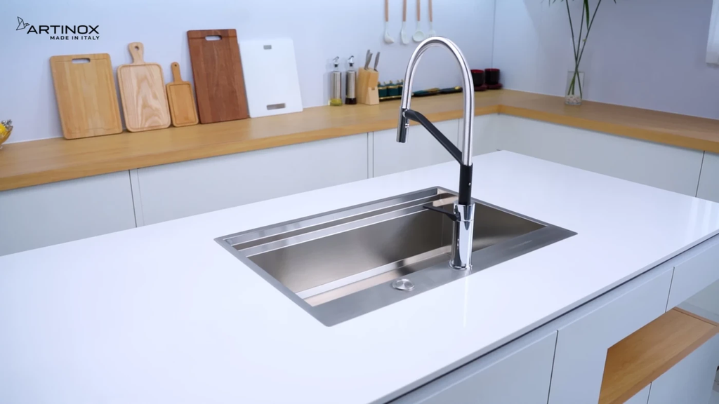 Chậu rửa chén Artinox MOSE NA808 1 hộc