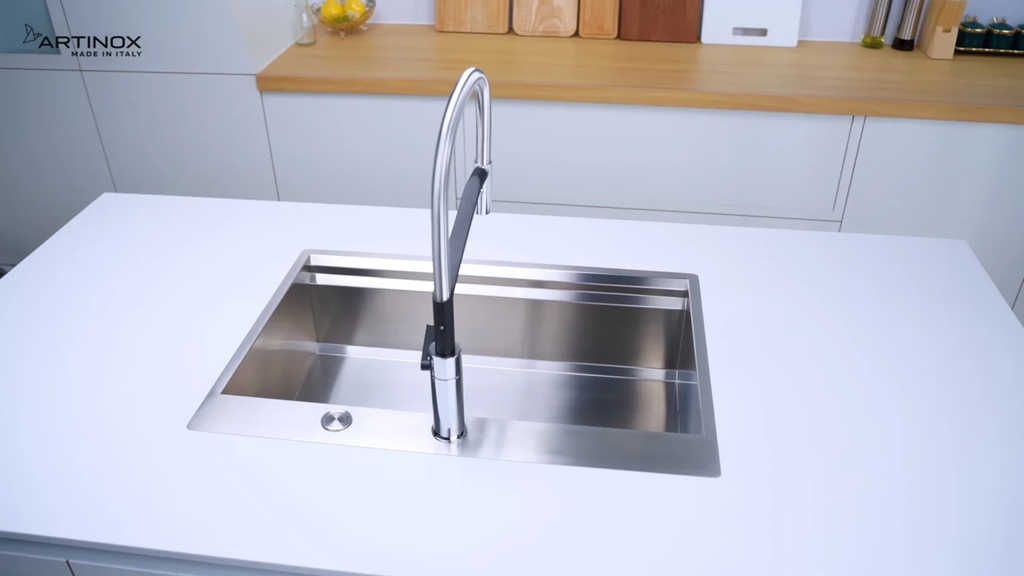 Chậu rửa chén Artinox MOSE NA808 1 hộc