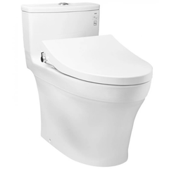 Bồn cầu một khối TOTO MS885DE4 nắp đóng êm kèm vòi rửa nước lạnh TCW1211A