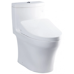Bồn cầu một khối TOTO MS889CDRW12XW kèm nắp rửa điện tử WASHLET dòng S7 TCF4911EZ
