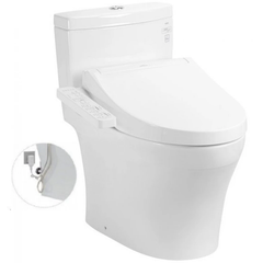 Bồn cầu một khối TOTO MS889DRW16XW kèm nắp rửa điện tử WASHLET dòng C2 TCF23410AAA