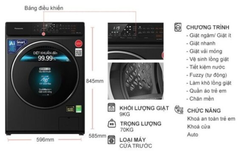 Máy giặt kết hợp sấy Panasonic NA-S106FR1BV inverter 10kg