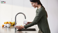 Vòi rửa chén Nobili SORA NB164 nóng lạnh 3 đường nước