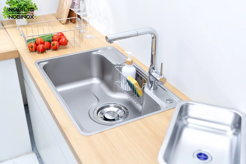 Chậu rửa chén Nobinox LIKEN NL724D  1 hộc