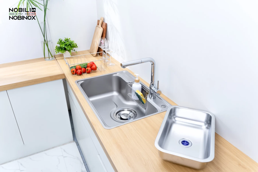 Chậu rửa chén Nobinox LIKEN NL724D  1 hộc