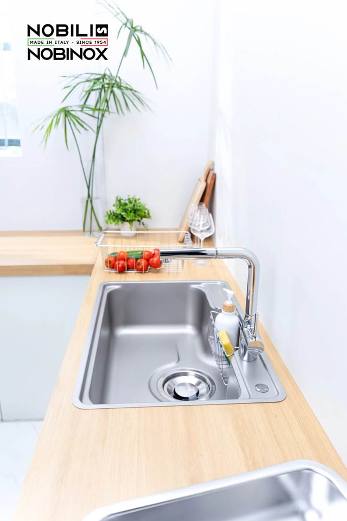 Chậu rửa chén Nobinox LIKEN NL724D  1 hộc