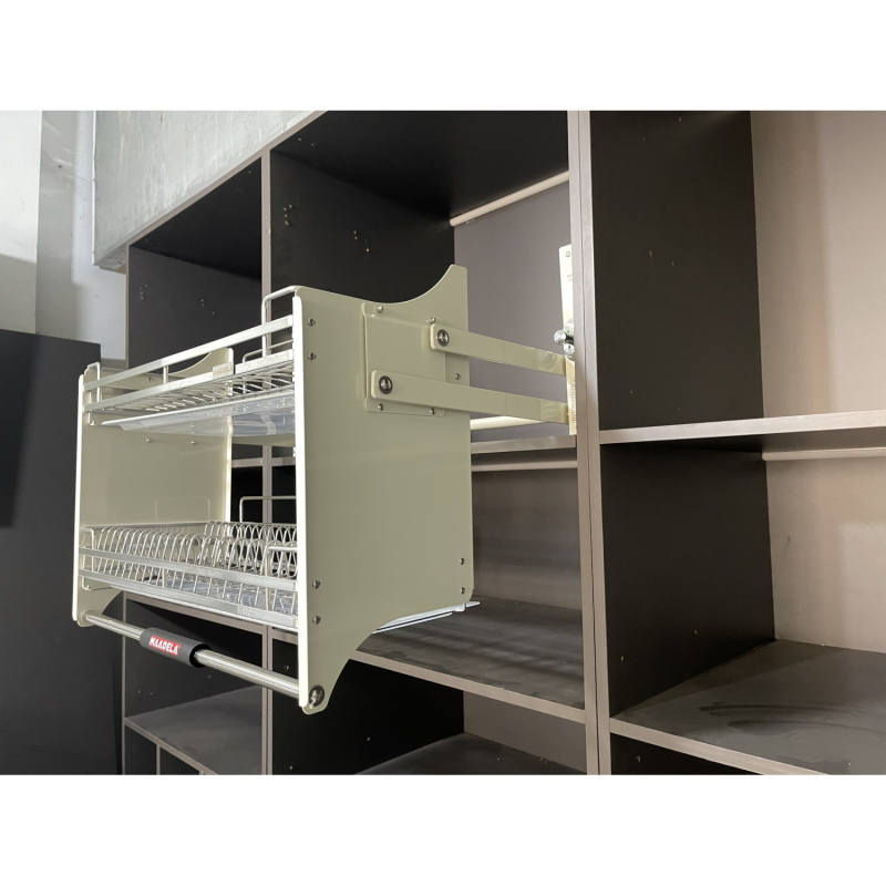 Giá bát đĩa nâng hạ Full Inox Maadela DIP-800