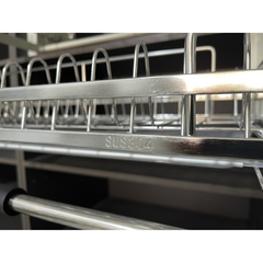 Giá bát đĩa nâng hạ Full Inox Maadela DIP-800