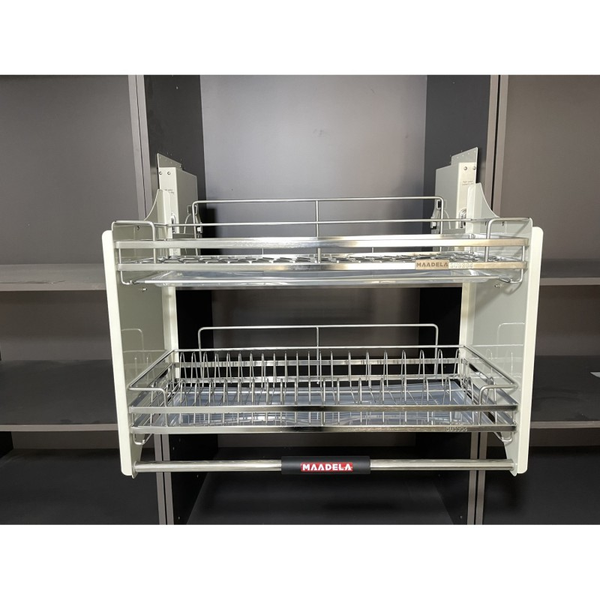 Giá bát đĩa nâng hạ Full Inox Maadela DIP-800