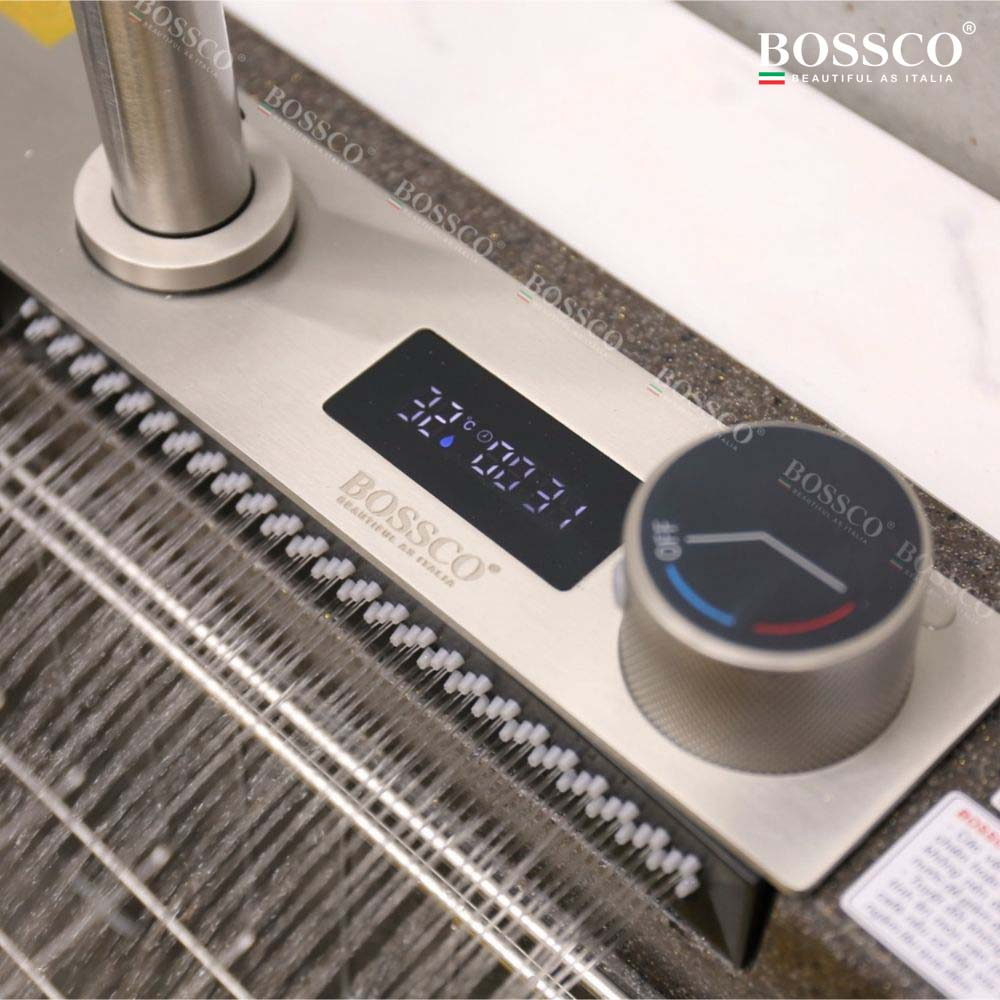 Chậu rửa chén Bossco BC-A10052NKS 1 hộc nâu kim sa