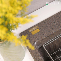 Chậu rửa chén Bossco BC-A10052NKS 1 hộc nâu kim sa