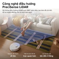 Robot hút bụi lau nhà Roborock QRevo C Pro màu trắng