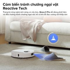 Robot hút bụi lau nhà Roborock QRevo C Pro màu trắng