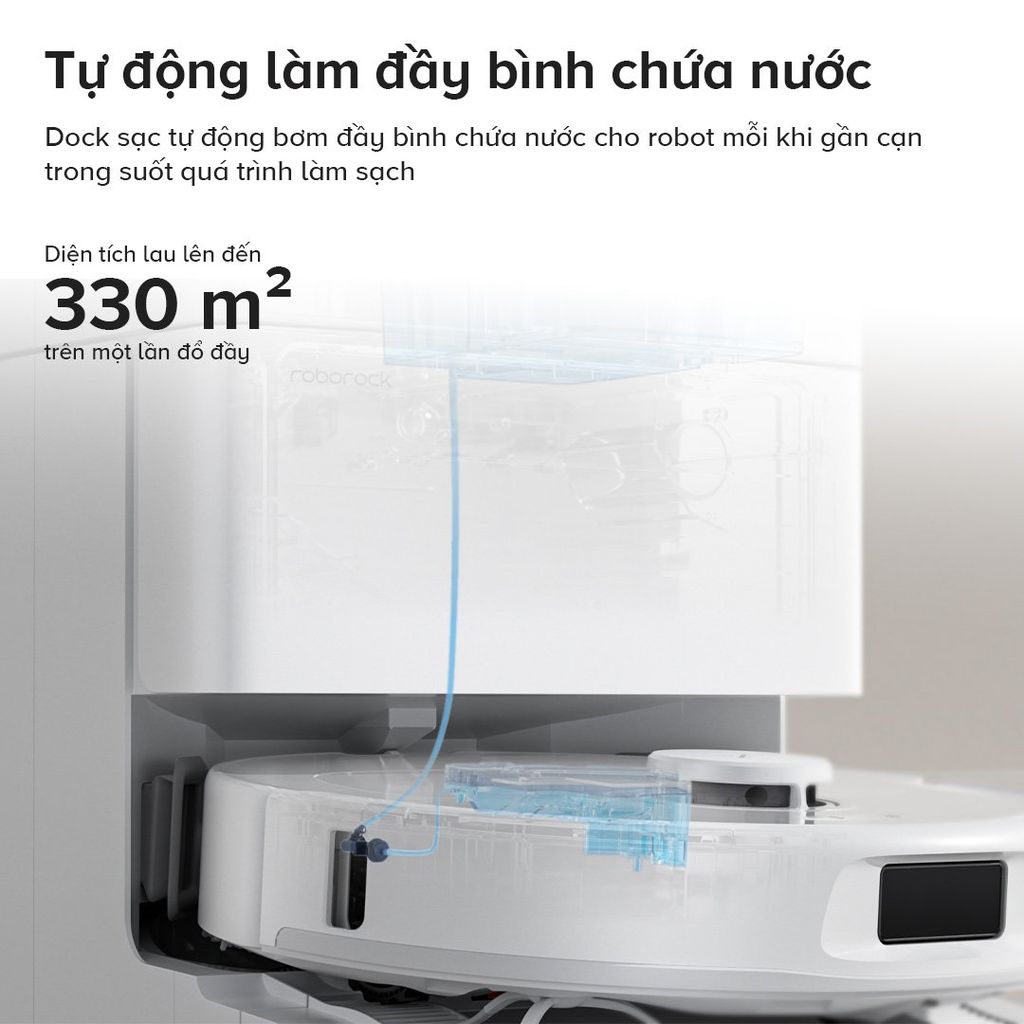 Robot hút bụi lau nhà Roborock QRevo C Pro màu trắng