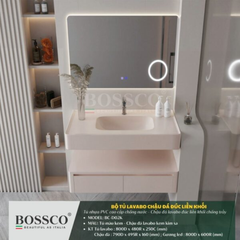 Tủ lavabo Bossco BC-D02K màu kem