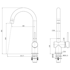 Vòi rửa bát Kluger KLF0021C