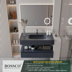 Tủ lavabo Bossco BC-D02X xám đậm