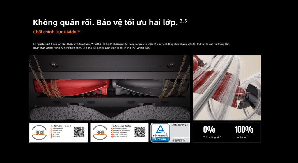 Robot hút bụi lau nhà Roborock QRevo C Pro màu đen