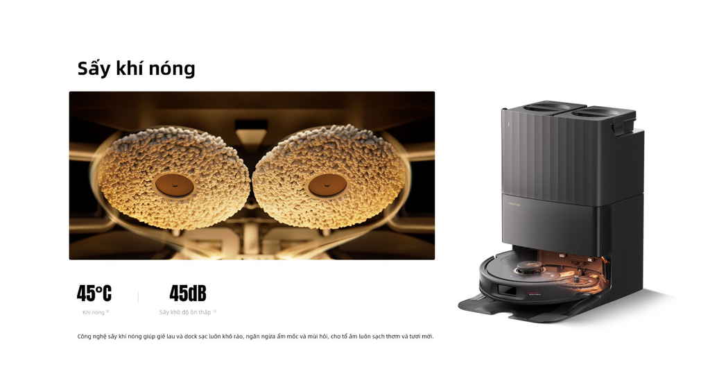 Robot hút bụi lau nhà Roborock QRevo C Pro màu đen