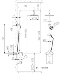 Sen cây tắm Jomoo P36411-484/1B-I011