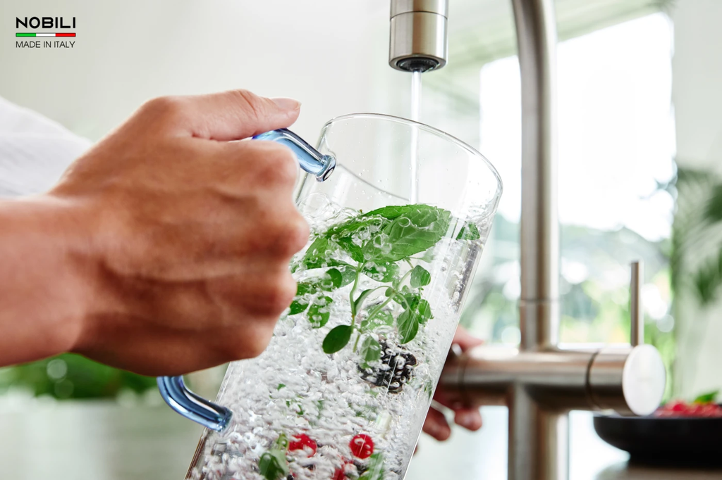 Vòi rửa chén Nobili SORA NB164 nóng lạnh 3 đường nước