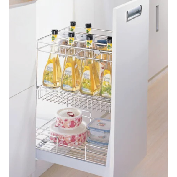 Kệ gia vị dụng cụ ray thường inox Wellmax SPTJ010H