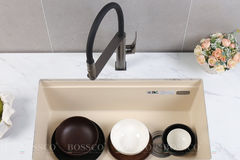 Chậu rửa chén  Bossco BC-ST8046KKS 1 hộc