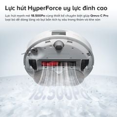 Robot hút bụi lau nhà Roborock QRevo C Pro màu trắng