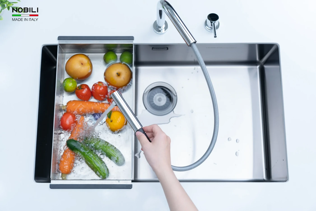 Vòi rửa chén Nobili TABLE NB242 nóng lạnh