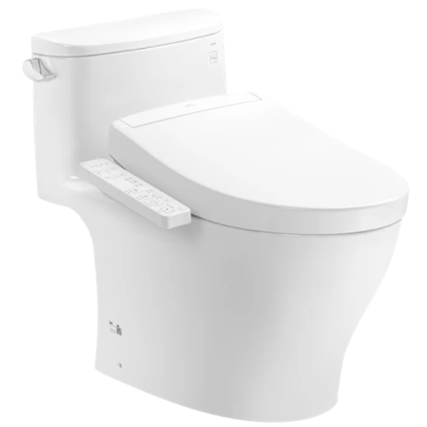 Bồn cầu một khối TOTO MS887CRW24 kèm nắp rửa điện tử WASHLET dòng S2 - TCF33461AA