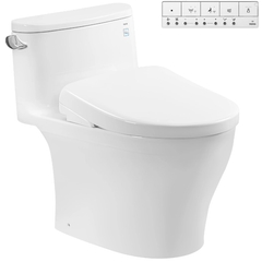 Bàn cầu 1 khối TOTO MS887CRW23XW kèm nắp rửa điện tử WASHLET dòng S7 TCF47360GAA