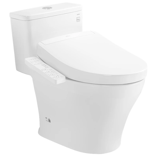 Bồn cầu một khối TOTO MS857CDW24 kèm nắp rửa điện tử WASHLET dòng S2 - TCF33461GAA