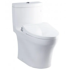 Bàn cầu một khối TOTO MS889DRE2XW, nắp đóng êm kèm vòi rửa nước lạnh TCW07S