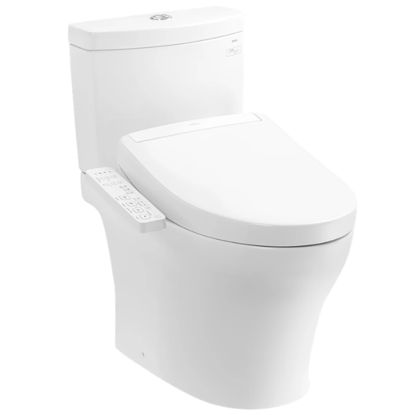 Bồn cầu hai khối TOTO CS769DRW24 kèm nắp rửa điện tử WASHLET dòng S2 - TCF33461GAA