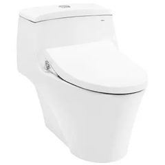 Bàn cầu một khối TOTO MS823DRE4XW kèm nắp rửa cơ Ecowasher TCW1211A