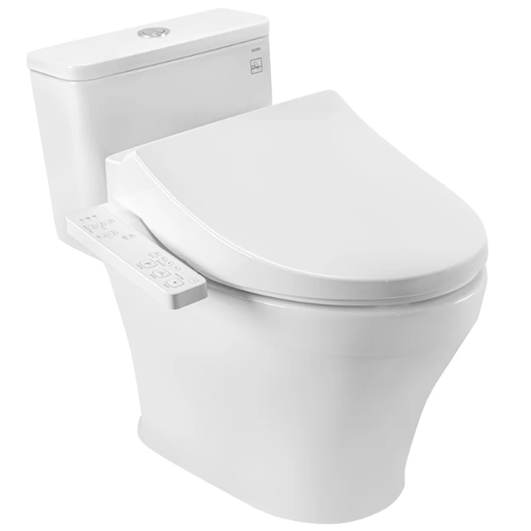 Bồn cầu một khối TOTO MS857CDW26 kèm nắp rửa điện tử WASHLET dòng S1 - TCF23661GAA
